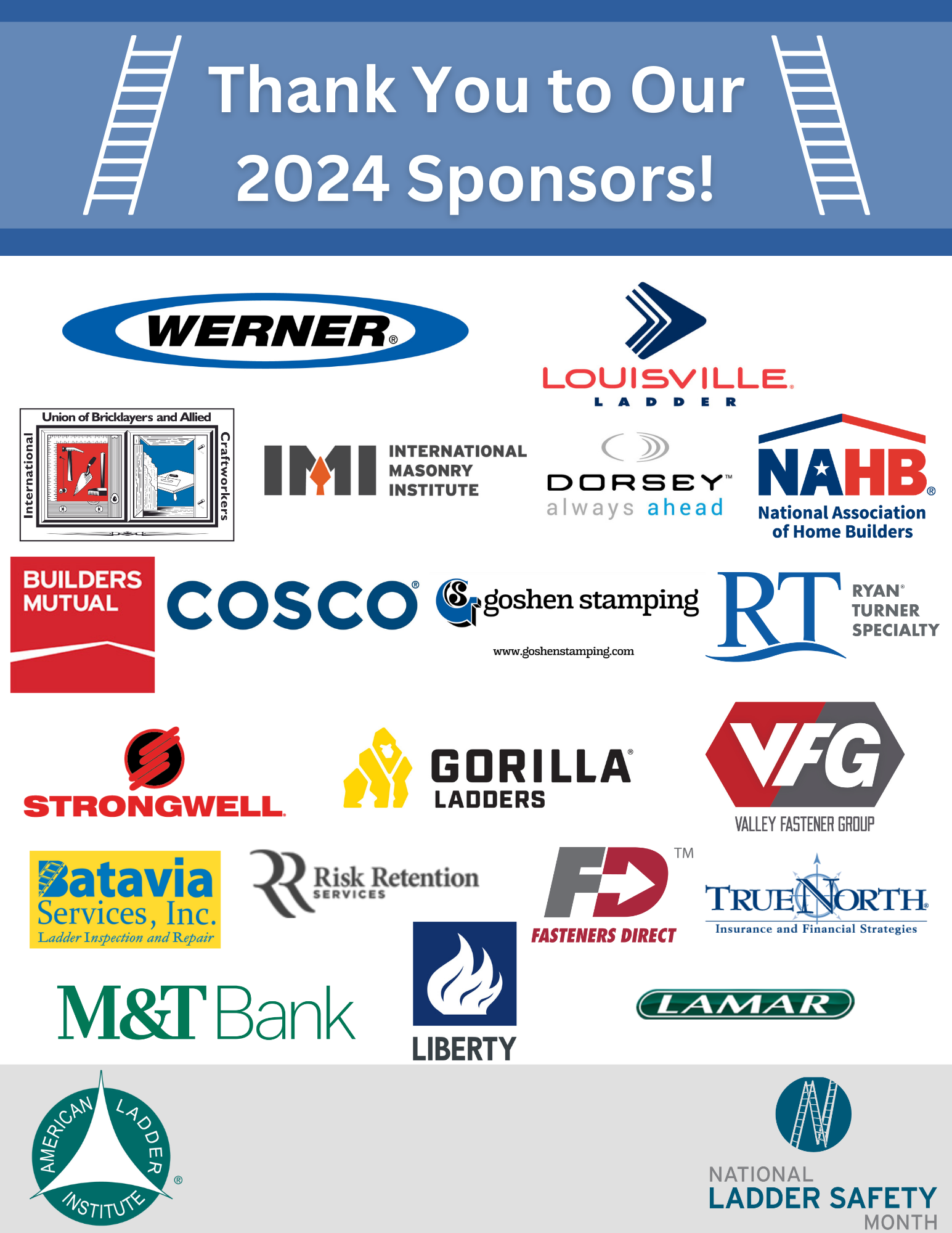Sponsors National Ladder Safety Month